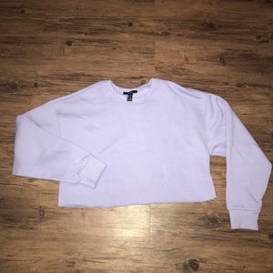 Lilac crop sweatshirt